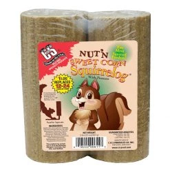 C&S Nut 'N Sweet Corn Squirrelog, CS06608