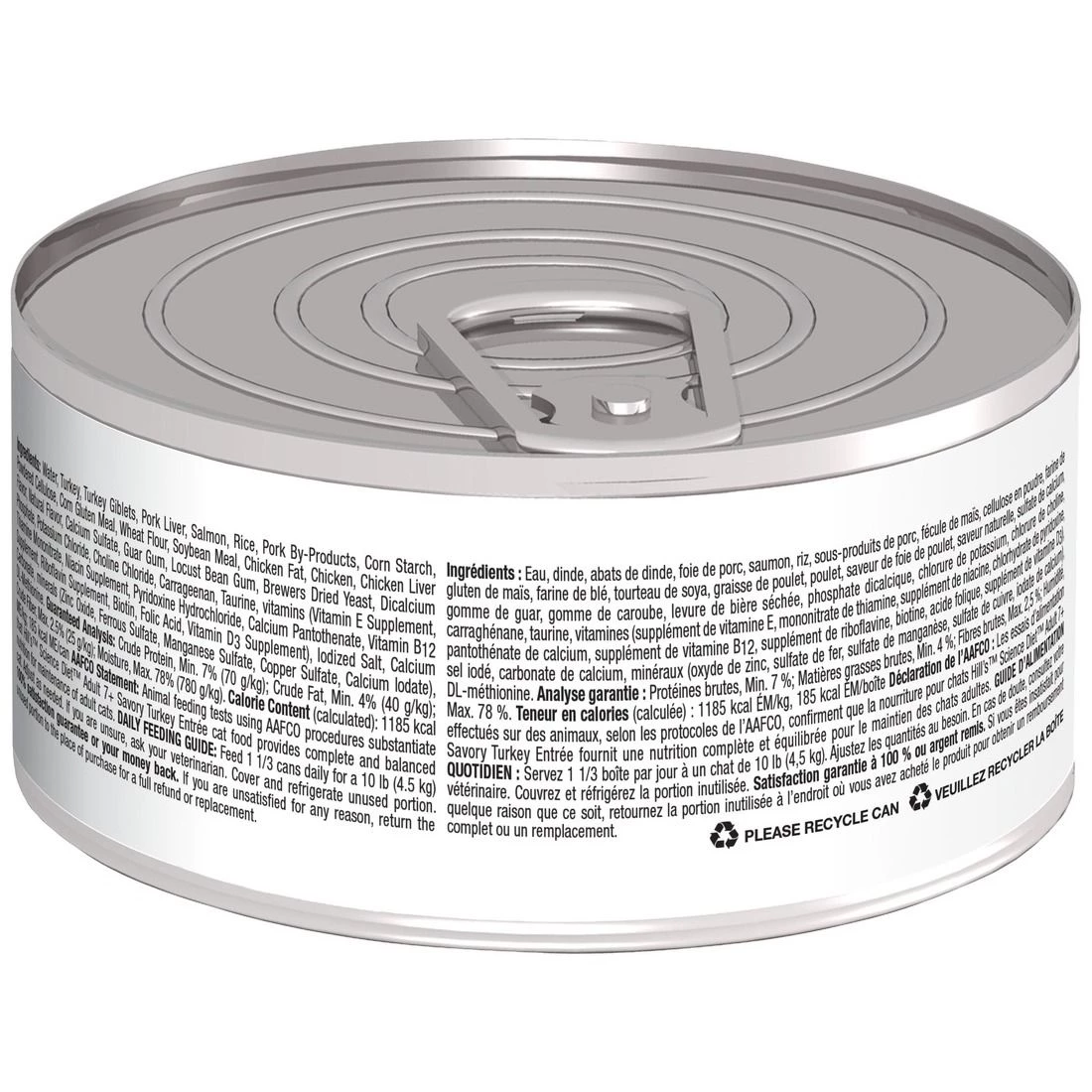 Hill's Science Diet Adult 7+ Savory Turkey Entre Canned Cat Food, 7401, 5.5 OZ Can 3 Hill's Science Diet Adult 7+ Savory Turkey Entre Canned Cat Food, 7401, 5.5 OZ Can - Image 3