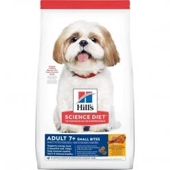 Hill's Science Diet Adult 7+ Longevity Small Bites Chicken, Rice & Barley Dry Dog Food, 8159, 5 LB Bag