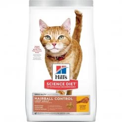 Hill's Science Diet Adult Hairball Control Light Chicken Recipe Dry Cat Food, 8882, 7 LB Bag