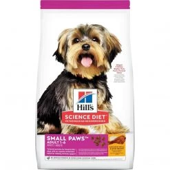 Hill's Science Diet Adult 1-6 Small Paws Chicken Meal & Rice Recipe Dry Dog Food, 9096, 4.5 LB Bag