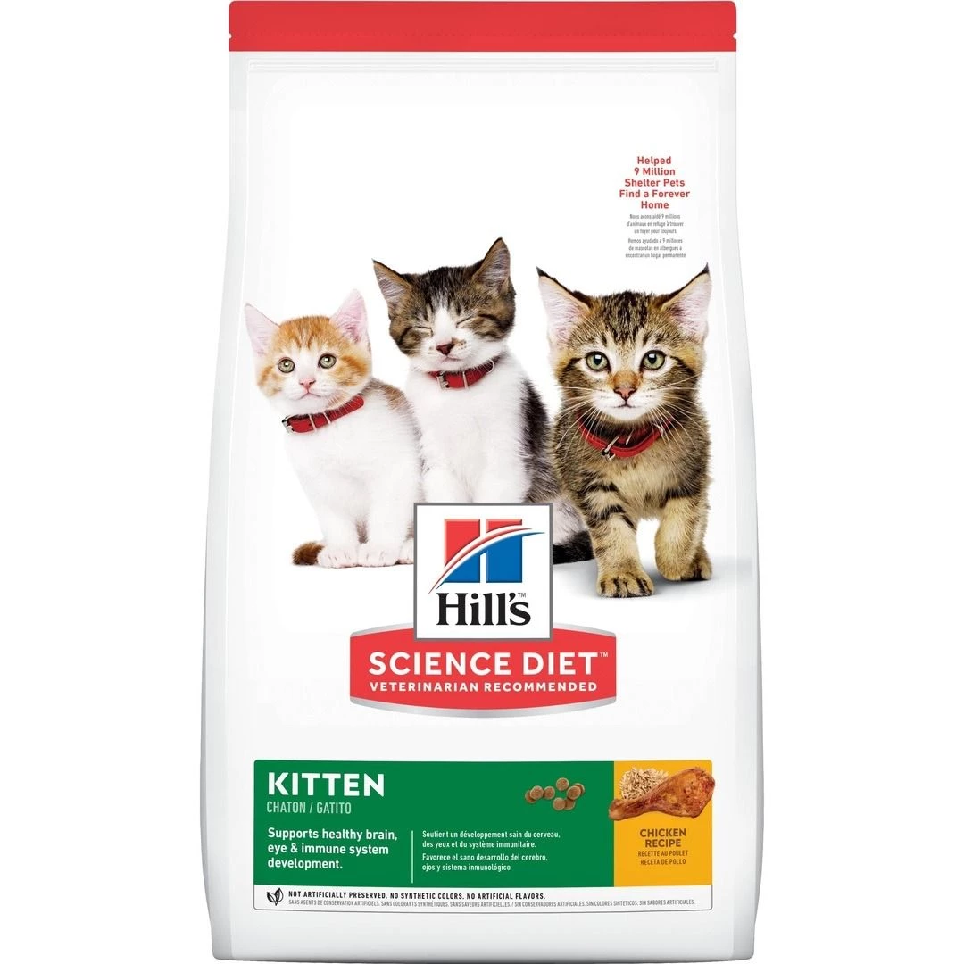 Hill's Science Diet Kitten Healthy Development Chicken Recipe Dry Cat Food, 9392, 15.5 LB Bag 1 Hill's Science Diet Kitten Healthy Development Chicken Recipe Dry Cat Food, 9392, 15.5 LB Bag