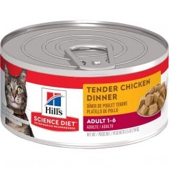Hill's Science Diet Adult 1-6 Tender Chicken Dinner Chunks & Gravy Canned Cat Food, 1770, 5.5 OZ Can