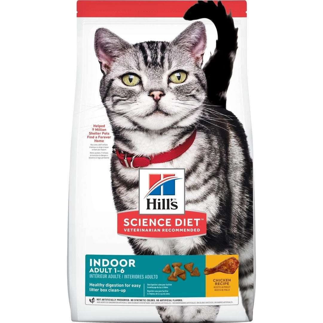 Hill's Science Diet Adult 1-6 Indoor Chicken Recipe Dry Cat Food, 5532, 3.5 LB Bag 1 Hill's Science Diet Adult 1-6 Indoor Chicken Recipe Dry Cat Food, 5532, 3.5 LB Bag