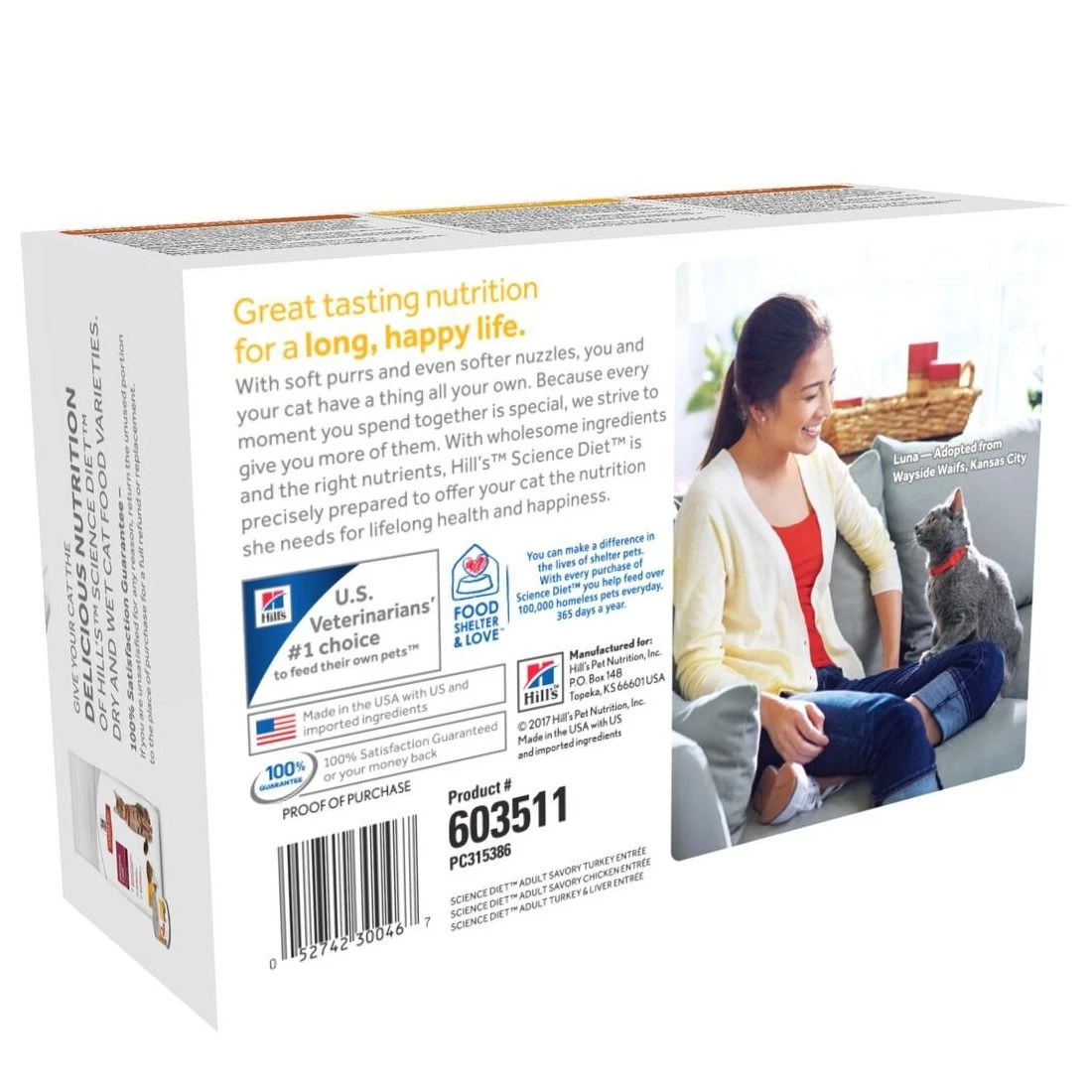 Hill's Science Diet Adult 1-6 Savory Entree Variety Pack Canned Cat Food,12-Pack, 603511, 5.5 OZ Can 2 Hill's Science Diet Adult 1-6 Savory Entree Variety Pack Canned Cat Food,12-Pack, 603511, 5.5 OZ Can - Image 2