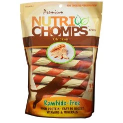Nutri Chomps White with Chicken Wrap Dog Chews, NT022V