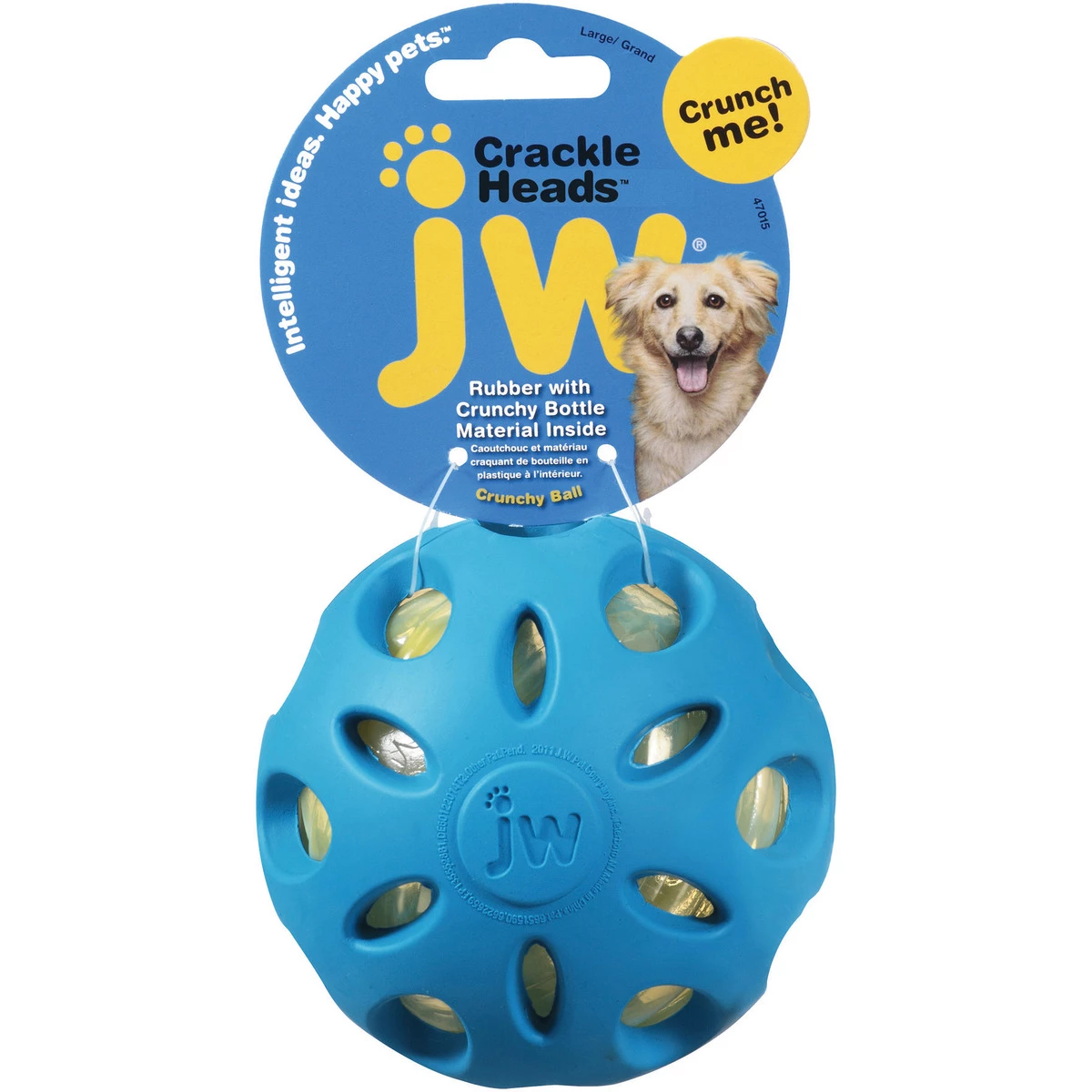 JW Pet Crackle Heads Crackle Ball, Large, 47015 2 JW Pet Crackle Heads Crackle Ball, Large, 47015 - Image 2