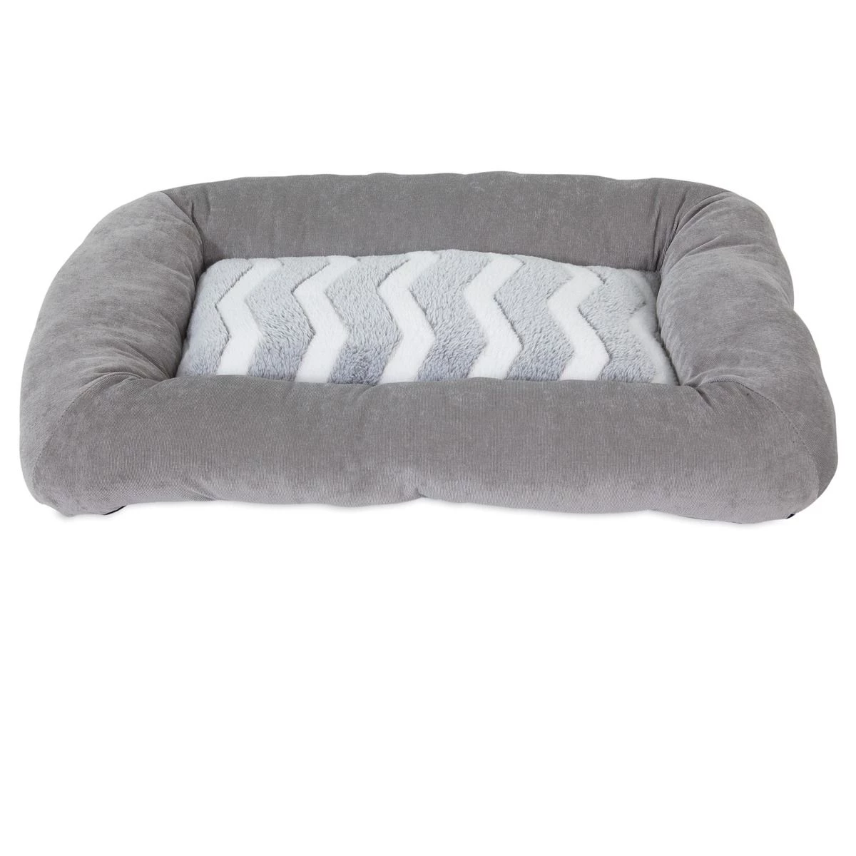 Petmate Snoozzy Hip As A Zig Zag Low Bump Mat, 23 IN x 16 IN, 84693, Gray / White 1 Petmate Snoozzy Hip As A Zig Zag Low Bump Mat, 23 IN x 16 IN, 84693, Gray / White