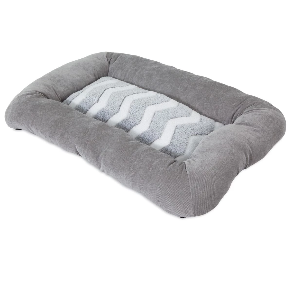 Petmate Snoozzy Hip As A Zig Zag Low Bump Mat, 23 IN x 16 IN, 84693, Gray / White 2 Petmate Snoozzy Hip As A Zig Zag Low Bump Mat, 23 IN x 16 IN, 84693, Gray / White - Image 2