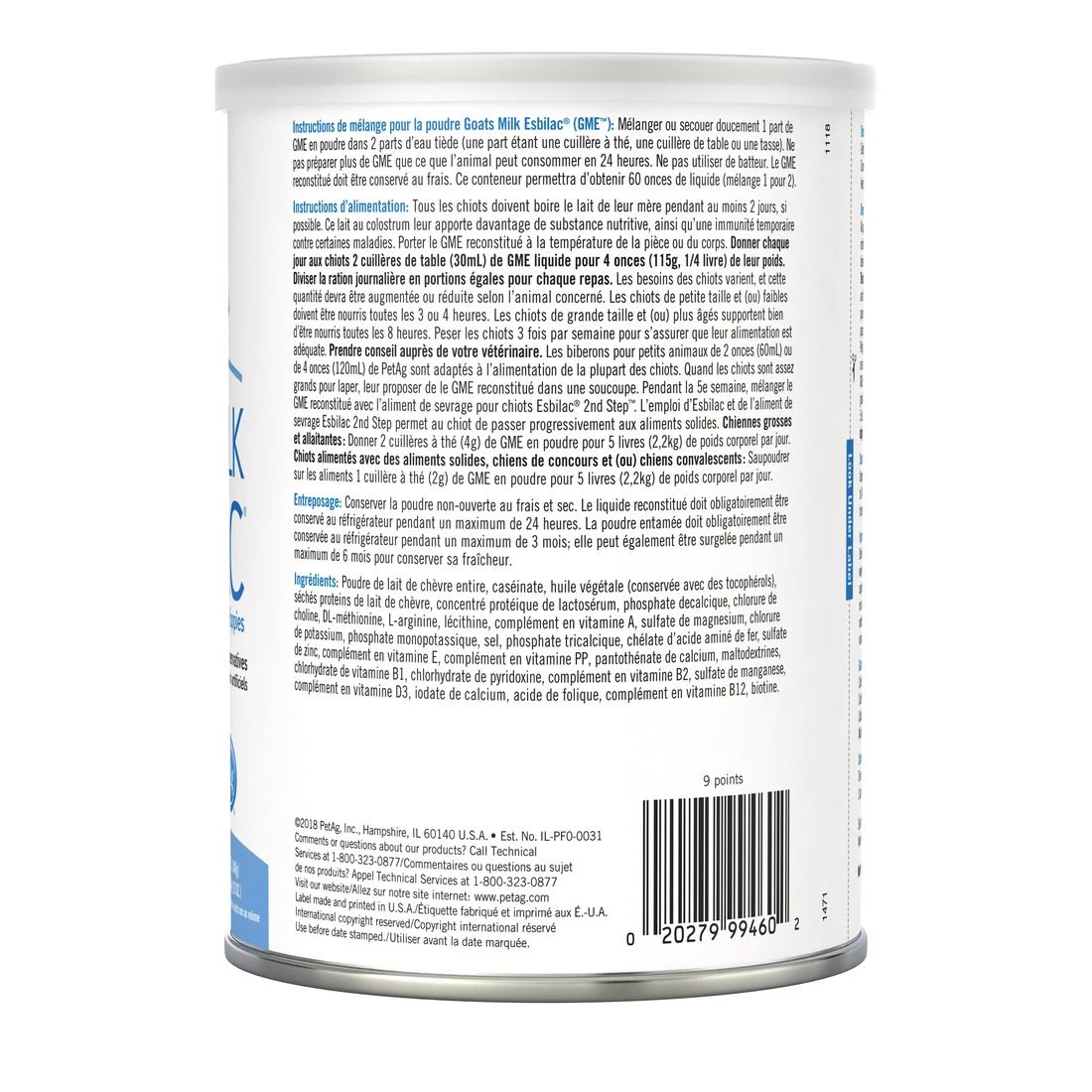 Esbilac Goats Milk Powder for Puppies, 99460, 12 OZ 2 Esbilac Goats Milk Powder for Puppies, 99460, 12 OZ - Image 2