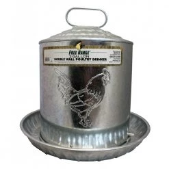 Harris Farms Double Wall Drinker Metal, 1000263