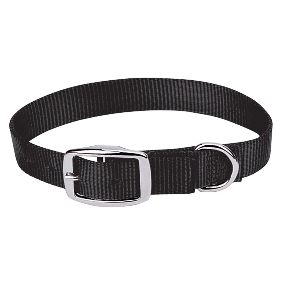 Weaver Pet Prism Choice Nylon Dog Collar, 07-0310-BK-23, Black, 1 IN x 23 IN 1 Weaver Pet Prism Choice Nylon Dog Collar, 07-0310-BK-23, Black, 1 IN x 23 IN