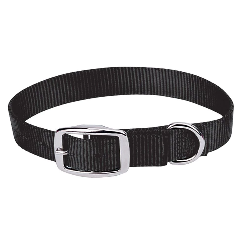 Weaver Pet Prism Choice Nylon Dog Collar, 07-0600-BK-11, Black, 5/8 IN x 11 IN 1 Weaver Pet Prism Choice Nylon Dog Collar, 07-0600-BK-11, Black, 5/8 IN x 11 IN