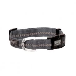 Terrain D.O.G. Reflective Snap-N-Go Adjustable Dog Collar, 07-0855-R4, Gray, 3/4 IN x 9 IN - 13 IN
