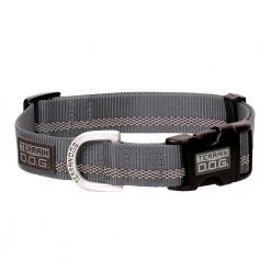 Terrain D.O.G. Reflective Snap-N-Go Adjustable Dog Collar, 07-0857-R4, Gray, 1 IN x 17 IN - 25 IN
