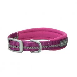 Terrain D.O.G. Reflective Neoprene Lined Dog Collar, 07-0860-R11-17, Purple, 3/4 IN x 17 IN