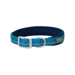 Terrain D.O.G. Reflective Neoprene Lined Dog Collar, 07-0860-R2-17, Blue, 3/4 IN x 17 IN