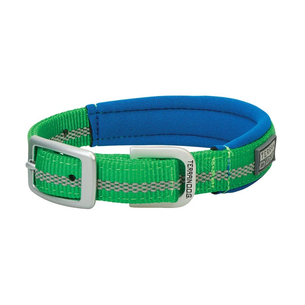 Terrain D.O.G. Reflective Neoprene Lined Dog Collar, 07-0860-R6-13, Green, 3/4 IN x 13 IN 1 Terrain D.O.G. Reflective Neoprene Lined Dog Collar, 07-0860-R6-13, Green, 3/4 IN x 13 IN