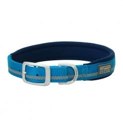 Terrain D.O.G. Reflective Neoprene Lined Dog Collar, 07-0861-R2-23, Blue, 1 IN x 23 IN