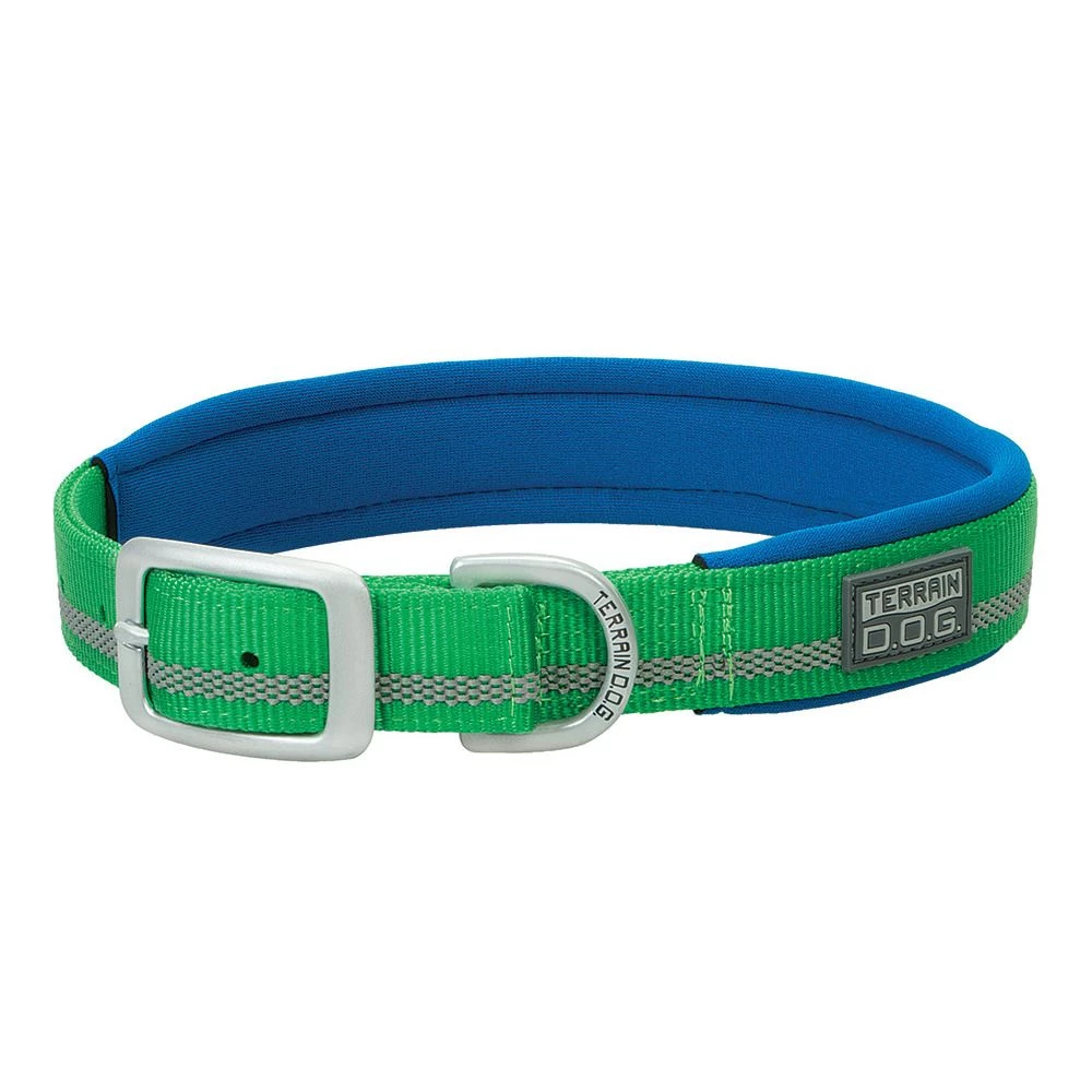 Terrain D.O.G. Reflective Neoprene Lined Dog Collar, 07-0861-R6-23, Green, 1 IN x 23 IN 1 Terrain D.O.G. Reflective Neoprene Lined Dog Collar, 07-0861-R6-23, Green, 1 IN x 23 IN