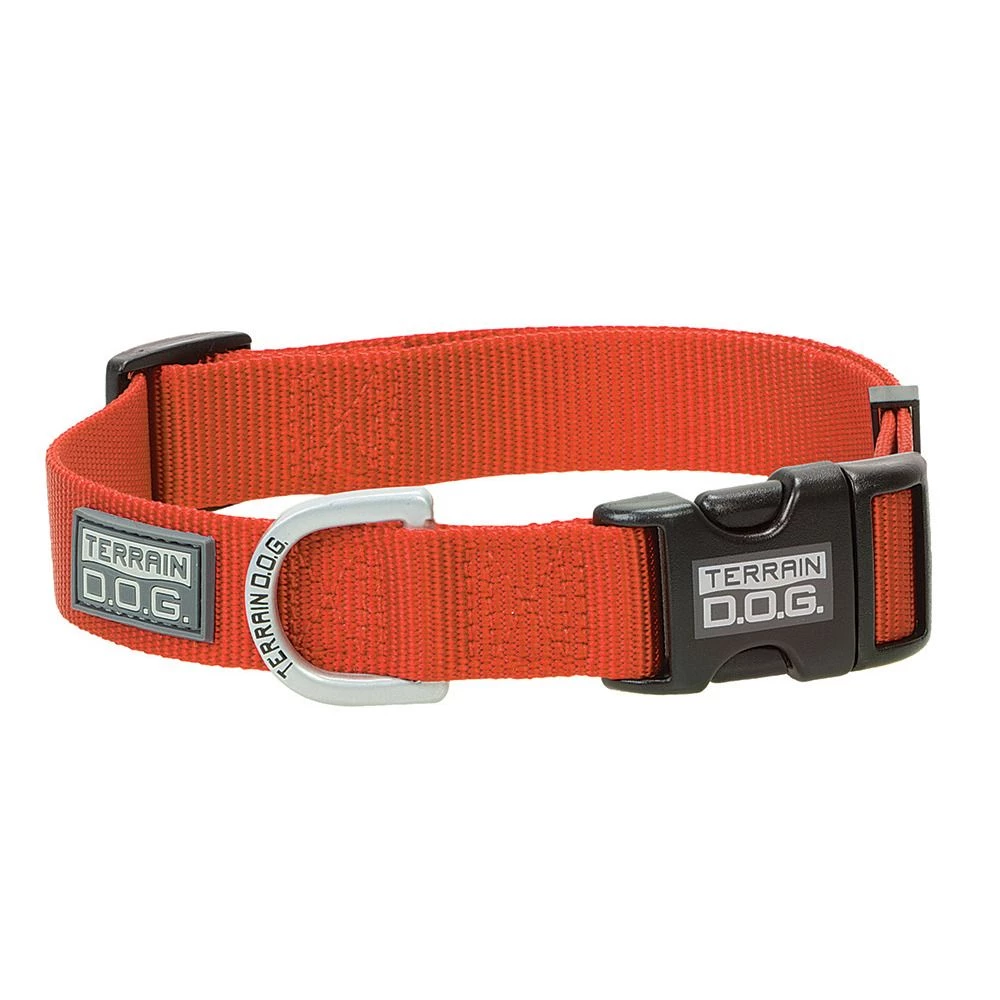 Terrain D.O.G. Nylon Adjustable Snap-N-Go Dog Collar, 07-0887-S3, Orange, Large 1 Terrain D.O.G. Nylon Adjustable Snap-N-Go Dog Collar, 07-0887-S3, Orange, Large