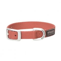 Terrain D.O.G. Nylon Single-Ply Dog Collar, 07-0930-S7-13, Coral, 5/8 IN x 13 IN