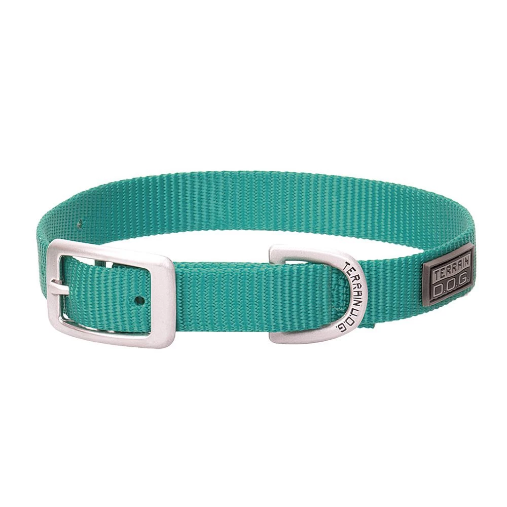 Terrain D.O.G. Nylon Single-Ply Dog Collar, 07-0931-S8-15, Mint, 3/4 IN x 15 IN 1 Terrain D.O.G. Nylon Single-Ply Dog Collar, 07-0931-S8-15, Mint, 3/4 IN x 15 IN