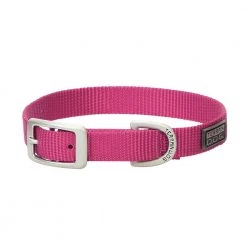 Terrain D.O.G. Nylon Single-Ply Dog Collar, 07-0931-S9-15, Pink, 3/4 IN x 15 IN