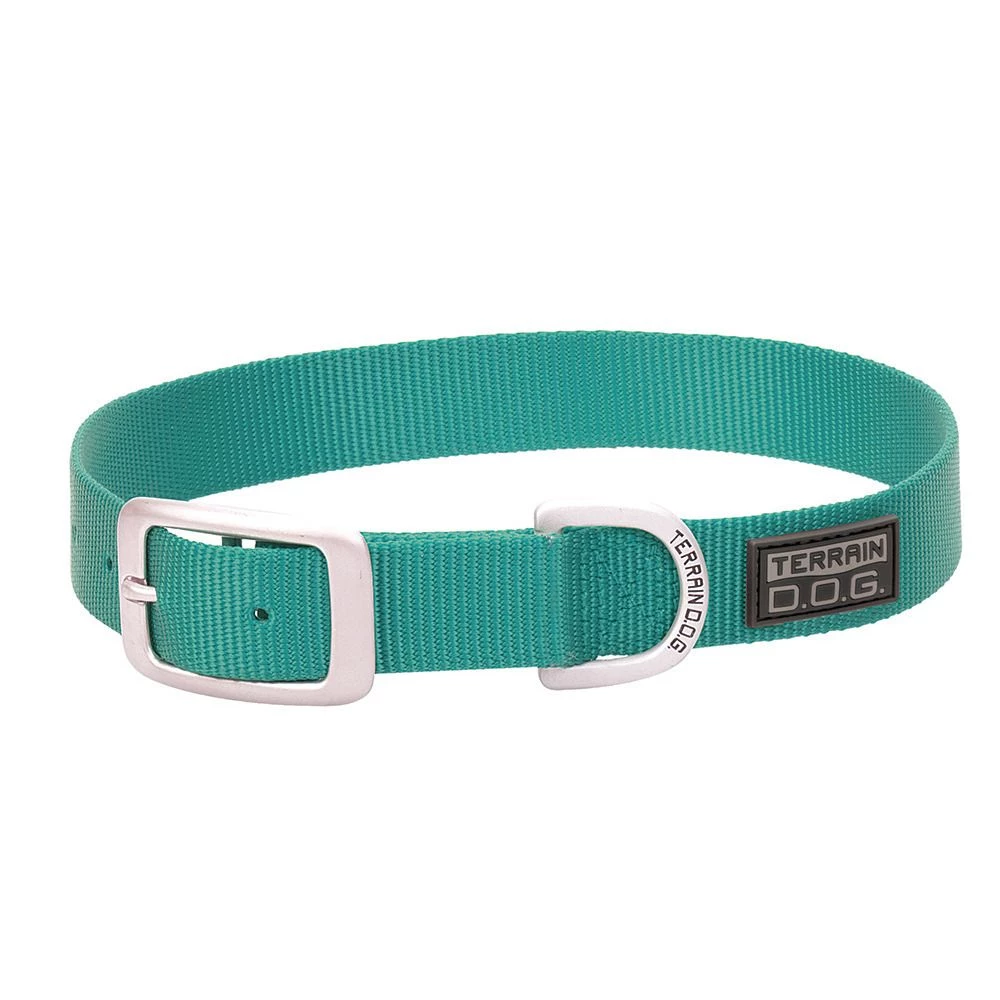 Terrain D.O.G. Nylon Single-Ply Dog Collar, 07-0932-S8-23, Mint, 1 IN x 23 IN 1 Terrain D.O.G. Nylon Single-Ply Dog Collar, 07-0932-S8-23, Mint, 1 IN x 23 IN