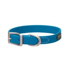 Terrain D.O.G. Brahma Webb Dog Collar, 07-3125-HB-15, Hurricane Blue, 3/4 IN x 15 IN