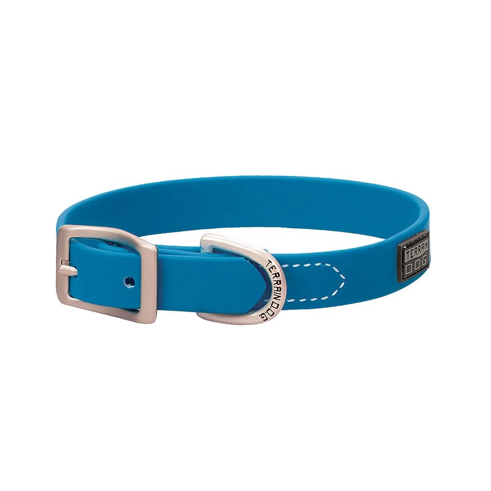 Terrain D.O.G. Brahma Webb Dog Collar, 07-3125-HB-15, Hurricane Blue, 3/4 IN x 15 IN 1 Terrain D.O.G. Brahma Webb Dog Collar, 07-3125-HB-15, Hurricane Blue, 3/4 IN x 15 IN