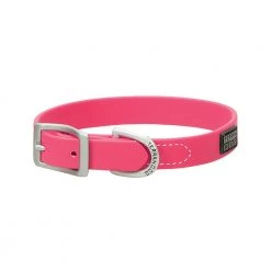 Terrain D.O.G. Brahma Webb Dog Collar, 07-3125-HP-17, Hot Pink, 3/4 IN x 17 IN