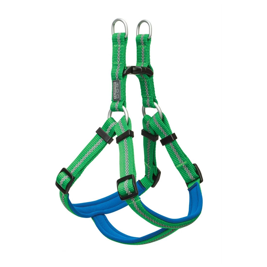 Terrain D.O.G. Reflective Neoprene Lined Dog Harness, 07-9363-R6, Green, 3/4 IN x 13 IN - 2 IN 1 Terrain D.O.G. Reflective Neoprene Lined Dog Harness, 07-9363-R6, Green, 3/4 IN x 13 IN - 2 IN