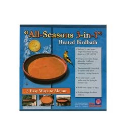 Farm Innovators All Seasons 3 in 1 Heated Birdbath, BD-75
