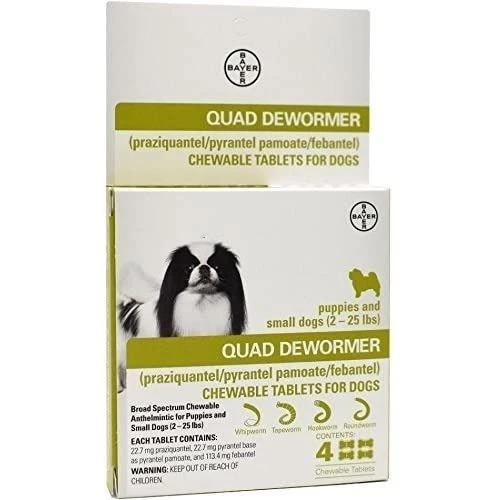 Bayer Dewormer for Small Dogs 2-25 LB, 9113351 1 Bayer Dewormer for Small Dogs 2-25 LB, 9113351