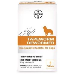 Bayer Tapeworm Dewormer For Dogs, 9113443