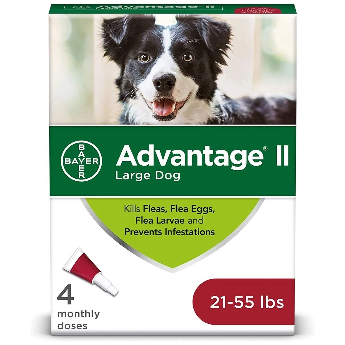 Advantage II Topical Flea Treatment for Large Dogs 21-55 LB, 4-Doses, 9202833 1 Advantage II Topical Flea Treatment for Large Dogs 21-55 LB, 4-Doses, 9202833