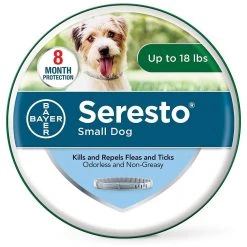 Seresto Flea and Tick Collar for Dogs 8 Month Tick and Flea Control Small Dogs, 9579447