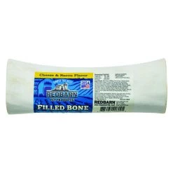 Redbarn Filled Dog Bones Natural Long-Lasting Dental Treats Large Cheese N' Bacon, 16528