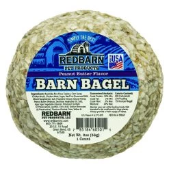 Redbarn Peanut Butter Filled Barn Bagel Premium Dog Treat, 4605011