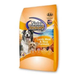 Nutri Source Lamb and Rice Formula Dry Adult Dog Food, 3266020, 30 LB Bag