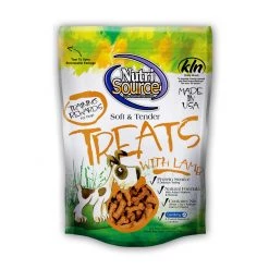 Nutri Source Soft and Tender Lamb Dog Treat, 3800019, 6 OZ Bag