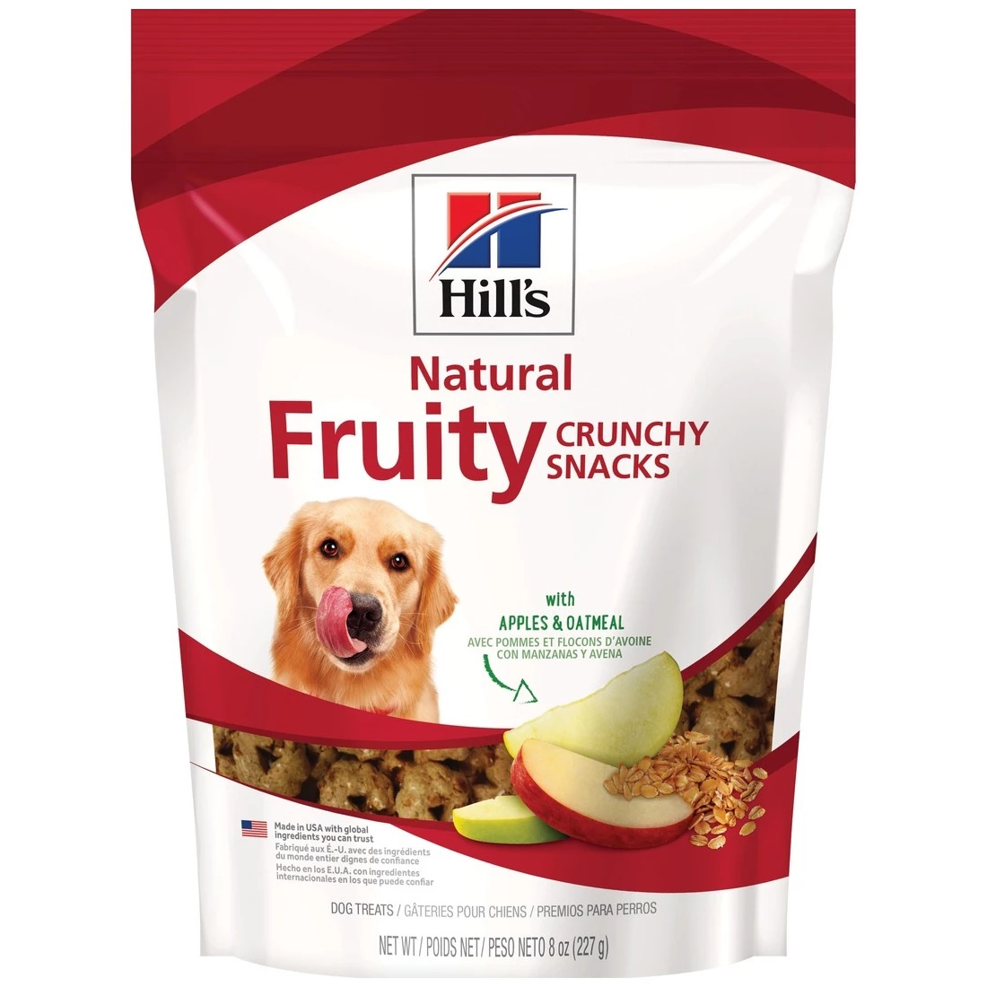 Hill's Science Diet Natural Fruity Crunchy Snacks With Apples & Oatmeal Dog Treats, 10565, 8 OZ Bag 1 Hill's Science Diet Natural Fruity Crunchy Snacks With Apples & Oatmeal Dog Treats, 10565, 8 OZ Bag
