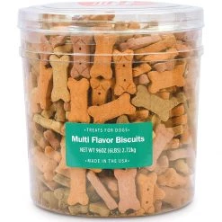 Pet Life Multi Flavored Biscuit Barrells Dog Treats, 02918, 6 LB