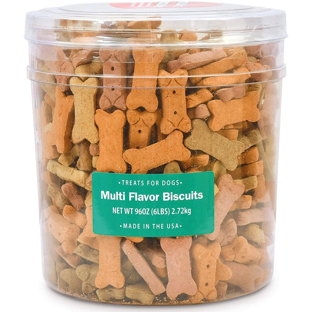Pet Life Multi Flavored Biscuit Barrells Dog Treats, 02918, 6 LB 1 Pet Life Multi Flavored Biscuit Barrells Dog Treats, 02918, 6 LB