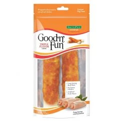 Good N Fun Pork, Beef & Chicken Rolls - 2-Pack, 82243, 5.7 OZ