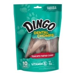 Dingo Dental Chomps 10-Pack, DN-99075PDQ, 6.5 OZ
