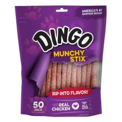 Dingo Munchy Stix 50-Pack, P-22042, 15.8 OZ
