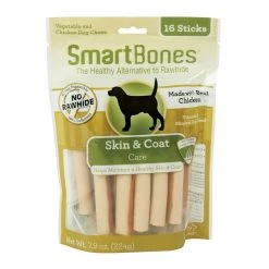 Smartbones Functional Sticks- Skin & Coat 16-Pack, SBFC-02030, 7.9 OZ