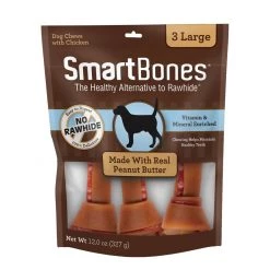 Smartbones Peanut Butter Large 3-Pack, SBPB-00218, 12 OZ